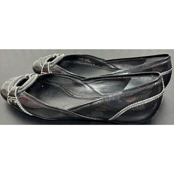 Cole haan black patent ballet flats size 7 - Picture 8 of 9
